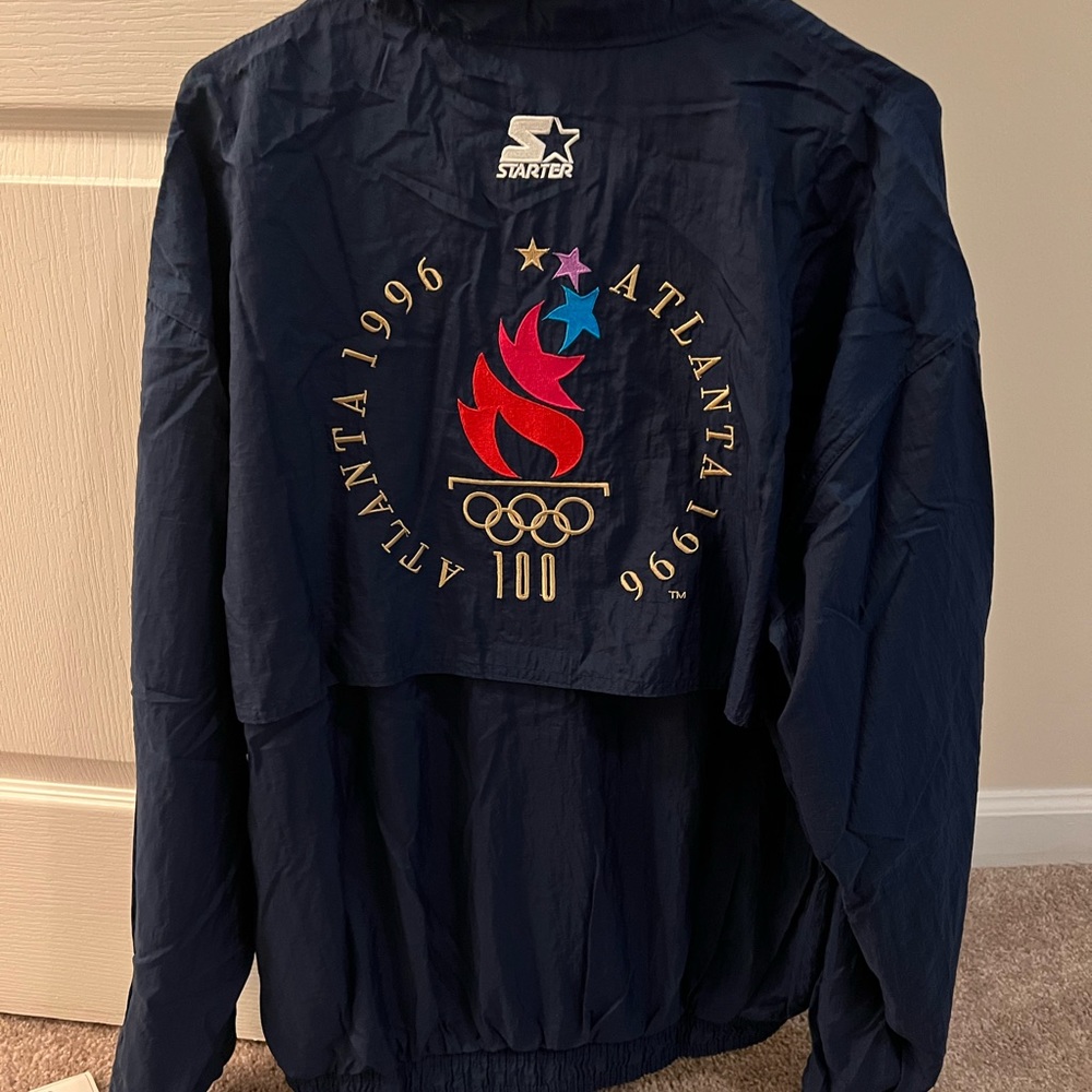 1996 Starter vintage jacket , Olympics Atlanta, new with tags, color : Navy,